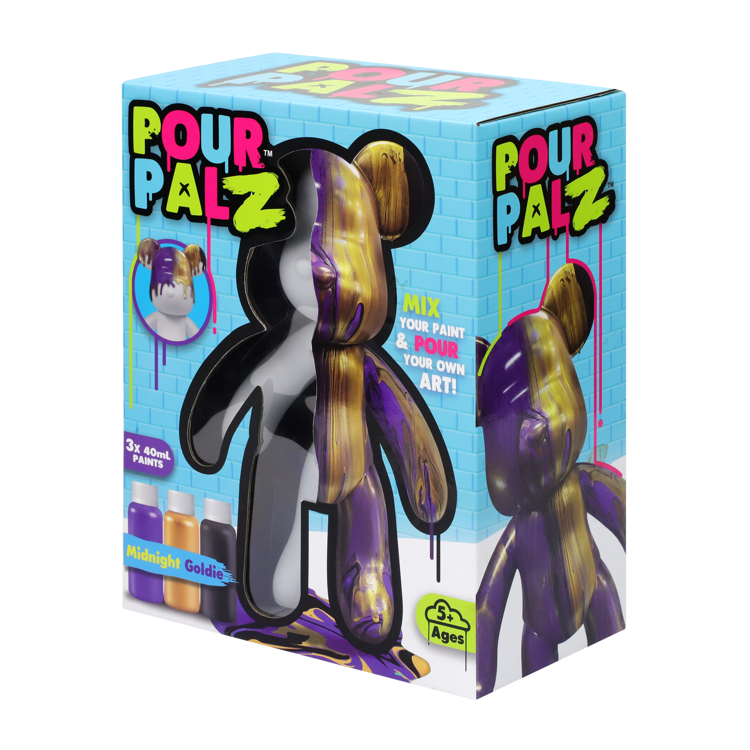 Pour PalZ Large Paint Bear MIDNIGHT GOLDIE Wave 2 — TOYMONSTER